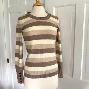 Banana Republic Striped Wool/Cashmere Sweater, size M
